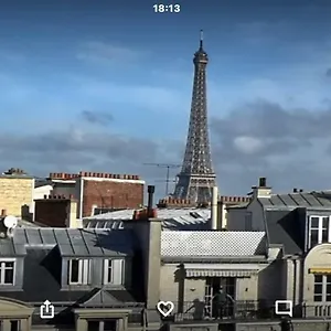 Appartement Large Eiffel Tower Lacoste